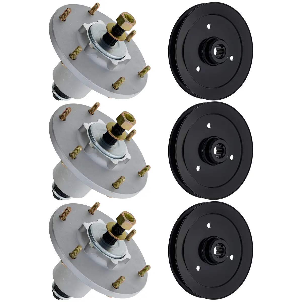 Spindle & Pulley Kit For Exmark 810-Ksp4332n | 1-Pack 1