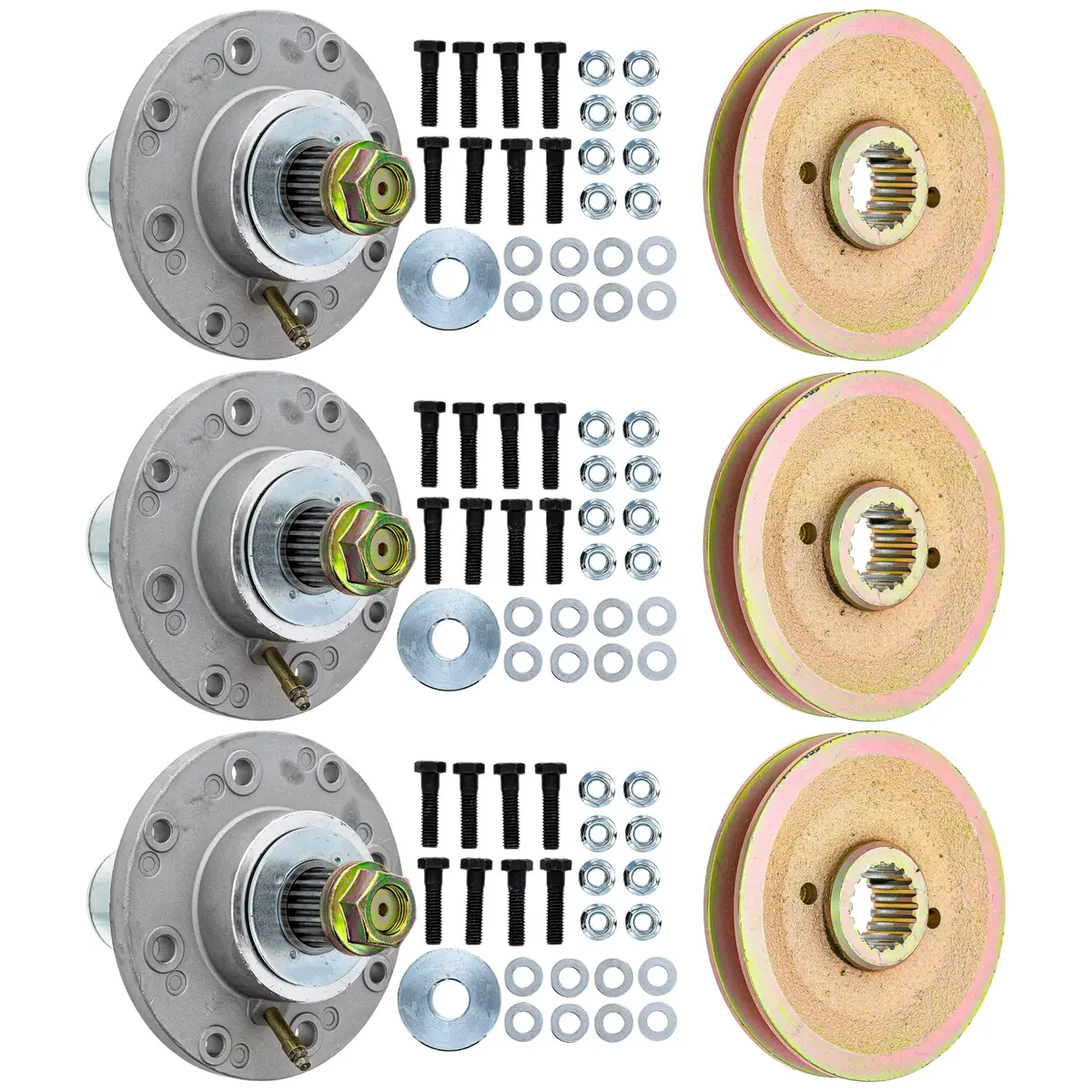 Spindle & Pulley Kit For Cub Cadet 810-Ksp4337n | 3-Pack 1
