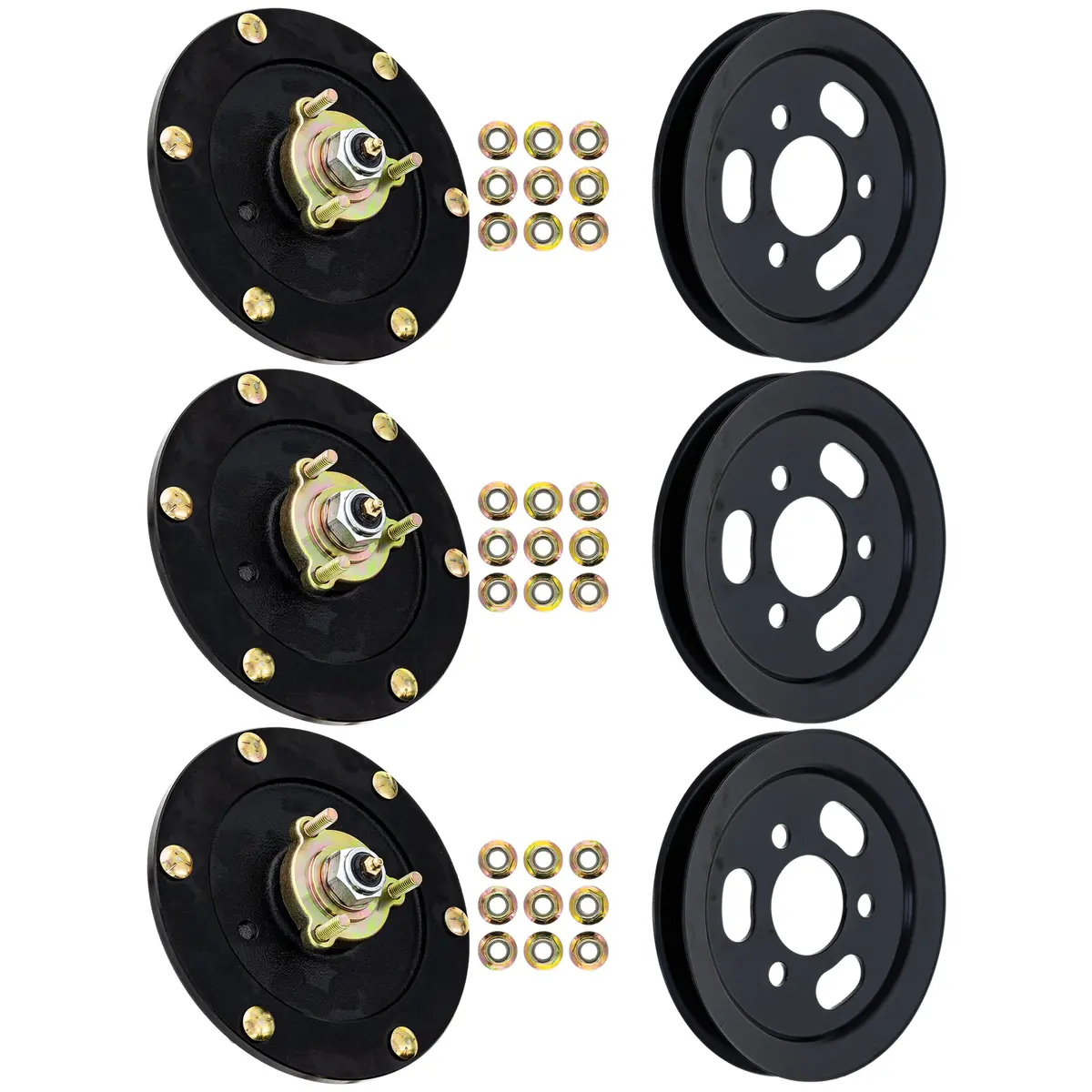 Spindle & Pulley Kit For Toro 810-Ksp4343n | 3-Pack 1