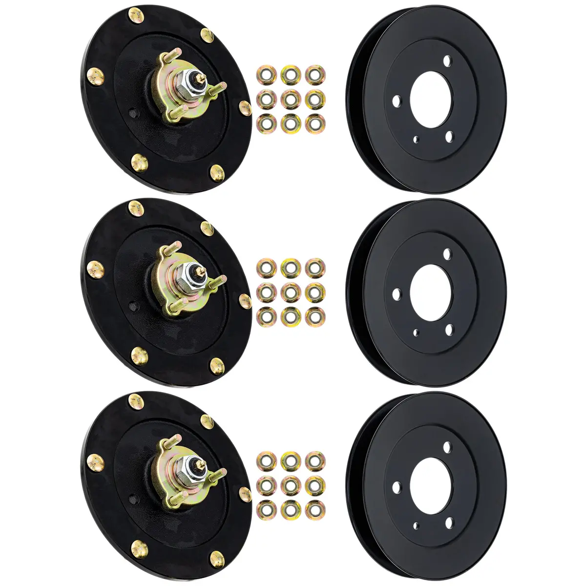 Spindle & Pulley Kit For Toro 810-Ksp4345n | 3-Pack 1