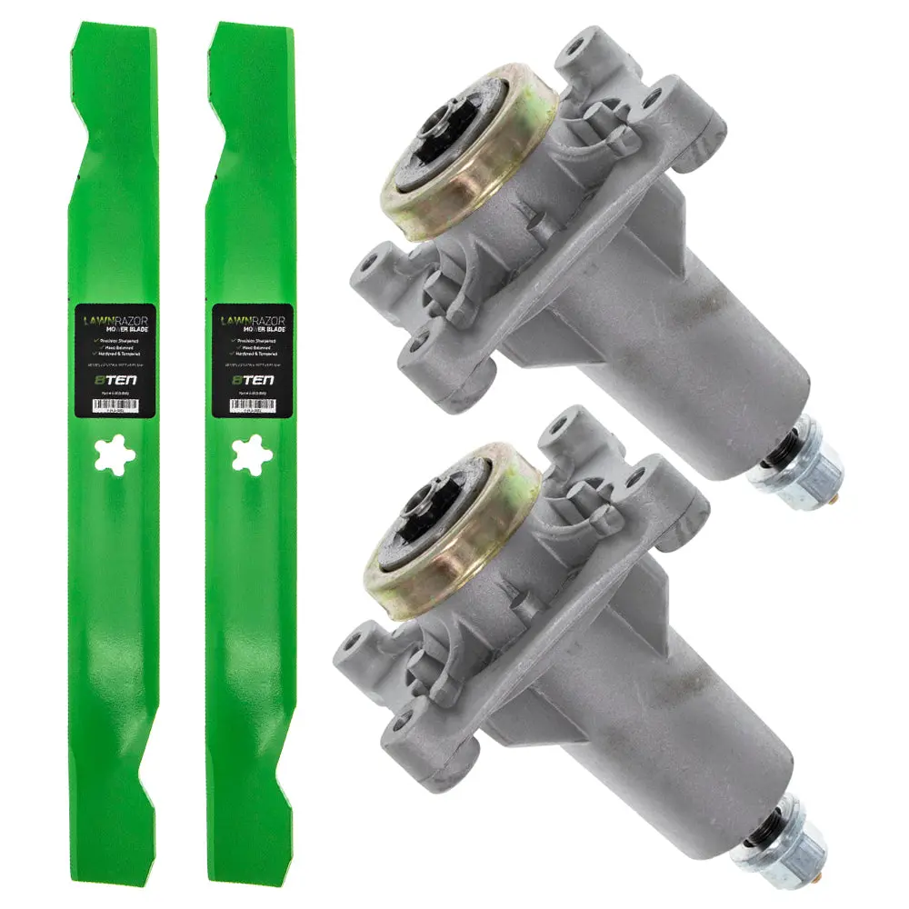 Mower Deck Blades & Spindles Kit For Poulan Pro Poulan Ariens Mk1001740 1