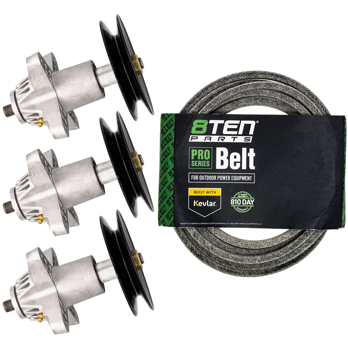 Deck Spindle & Belt Kit For White Outdoor Troy-Bilt Columbia Mk1001755 1