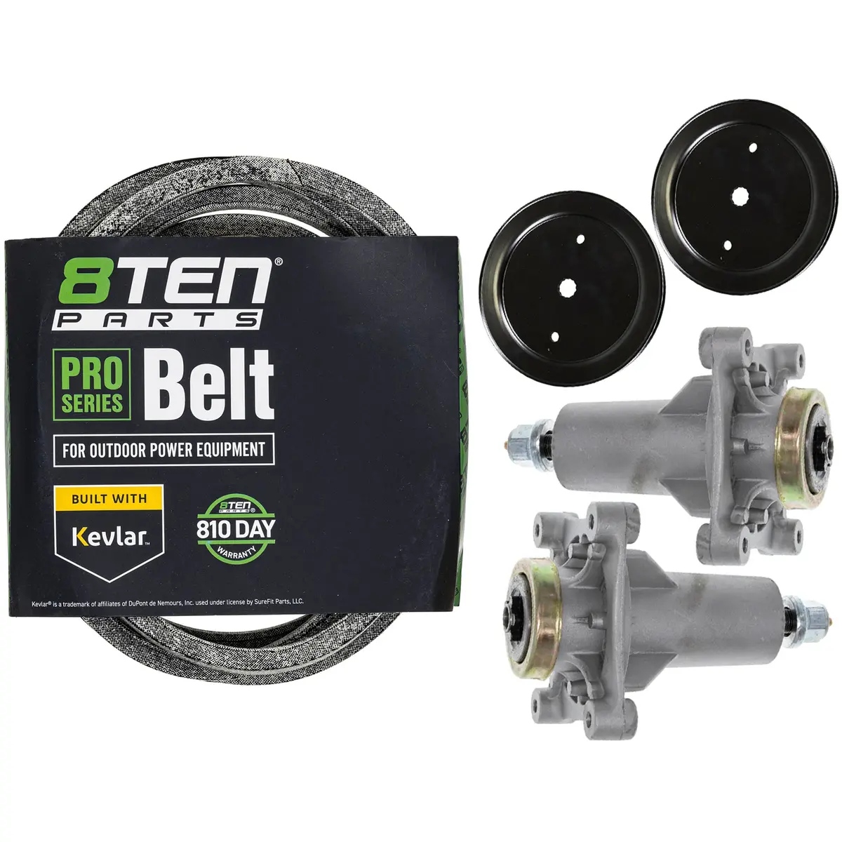 Deck Spindle & Belt Kit For Husqvarna Poulan Pro Jonsered Mk1001761 1