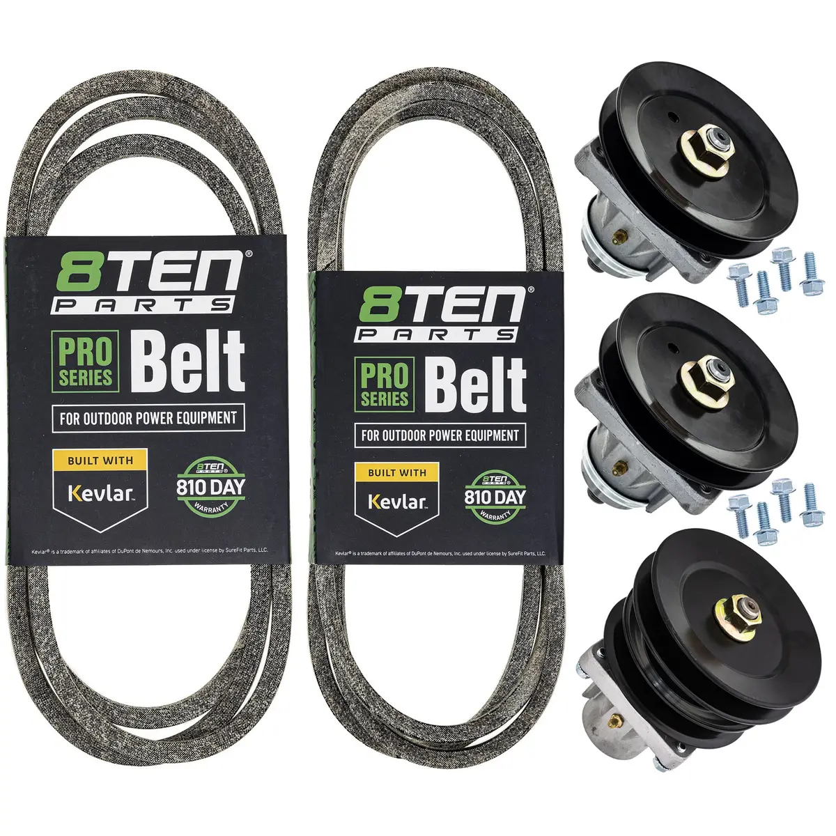 Deck Spindle & Belt Kit For Columbia Toro Troy-Bilt Mk1001782 1
