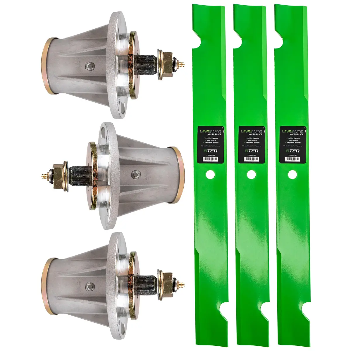 Deck Spindles & Mower Blades Kit For Husqvarna Mk1001846 1