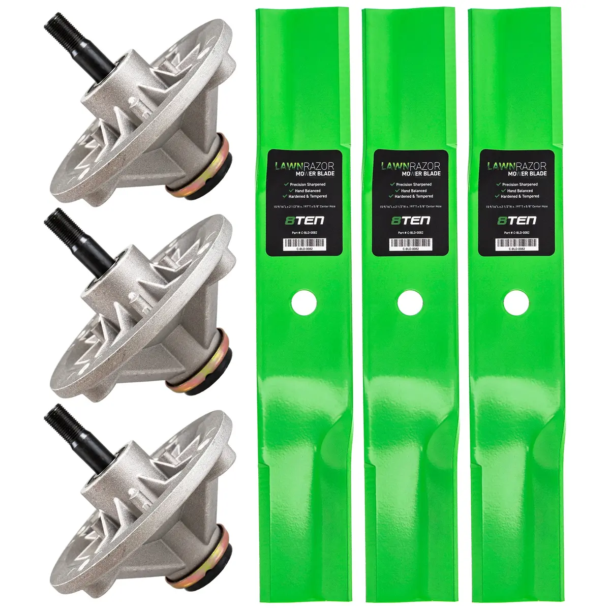 Deck Spindles & Mower Blades Kit For Toro Mk1001895 1