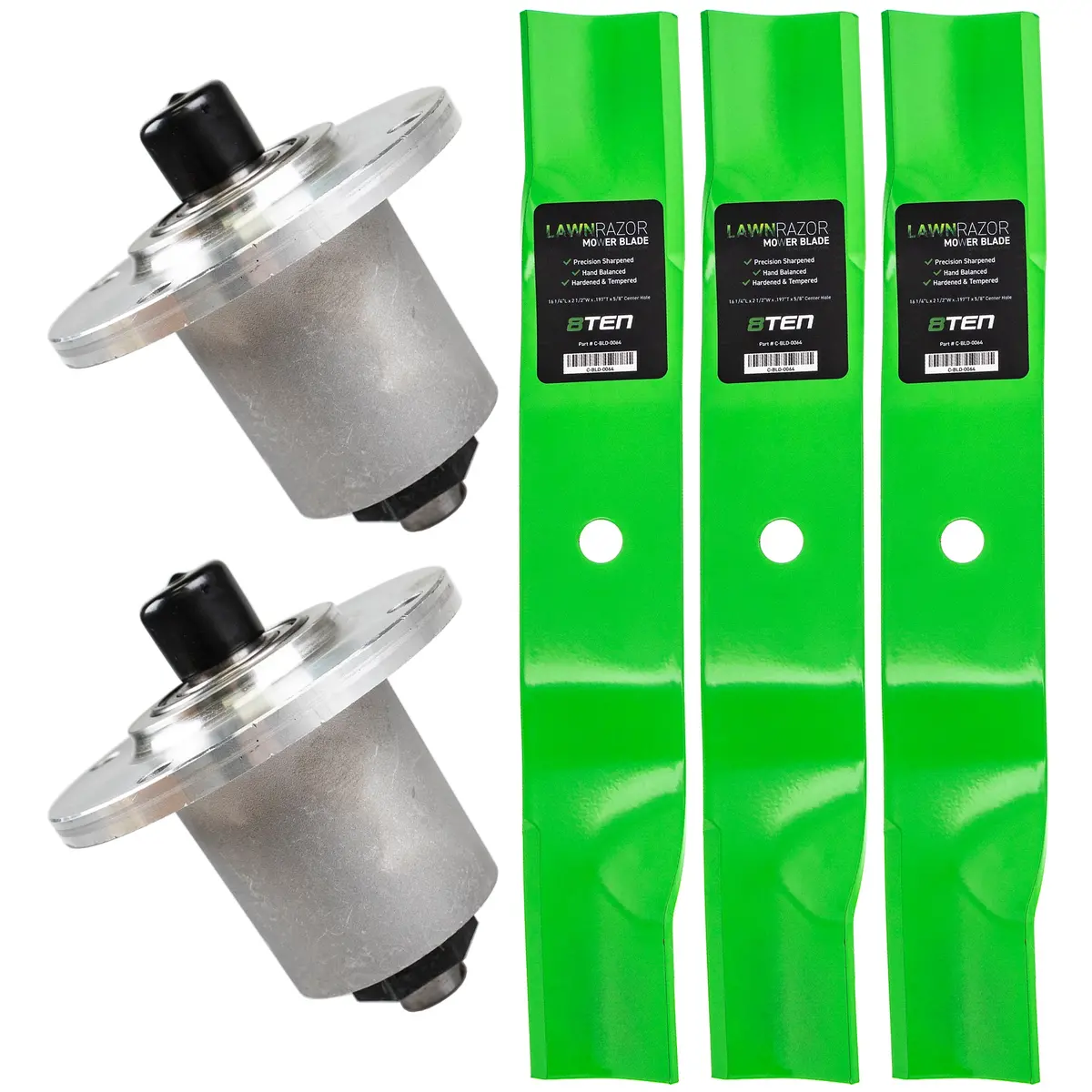 Mower Deck Blades & Spindles Kit For Schiller Mk1001896 1