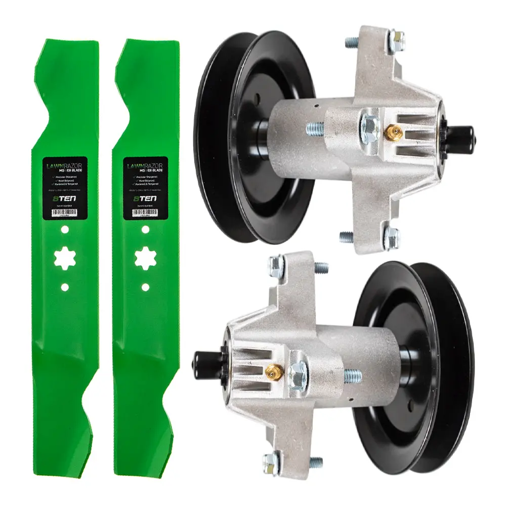 Mower Deck Blades & Spindles Kit For Columbia Yard-Machines Murray Mk1001907 1
