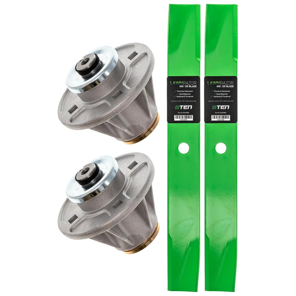 Deck Spindles & Mower Blades Kit For Gravely Ariens Mk1001912 1