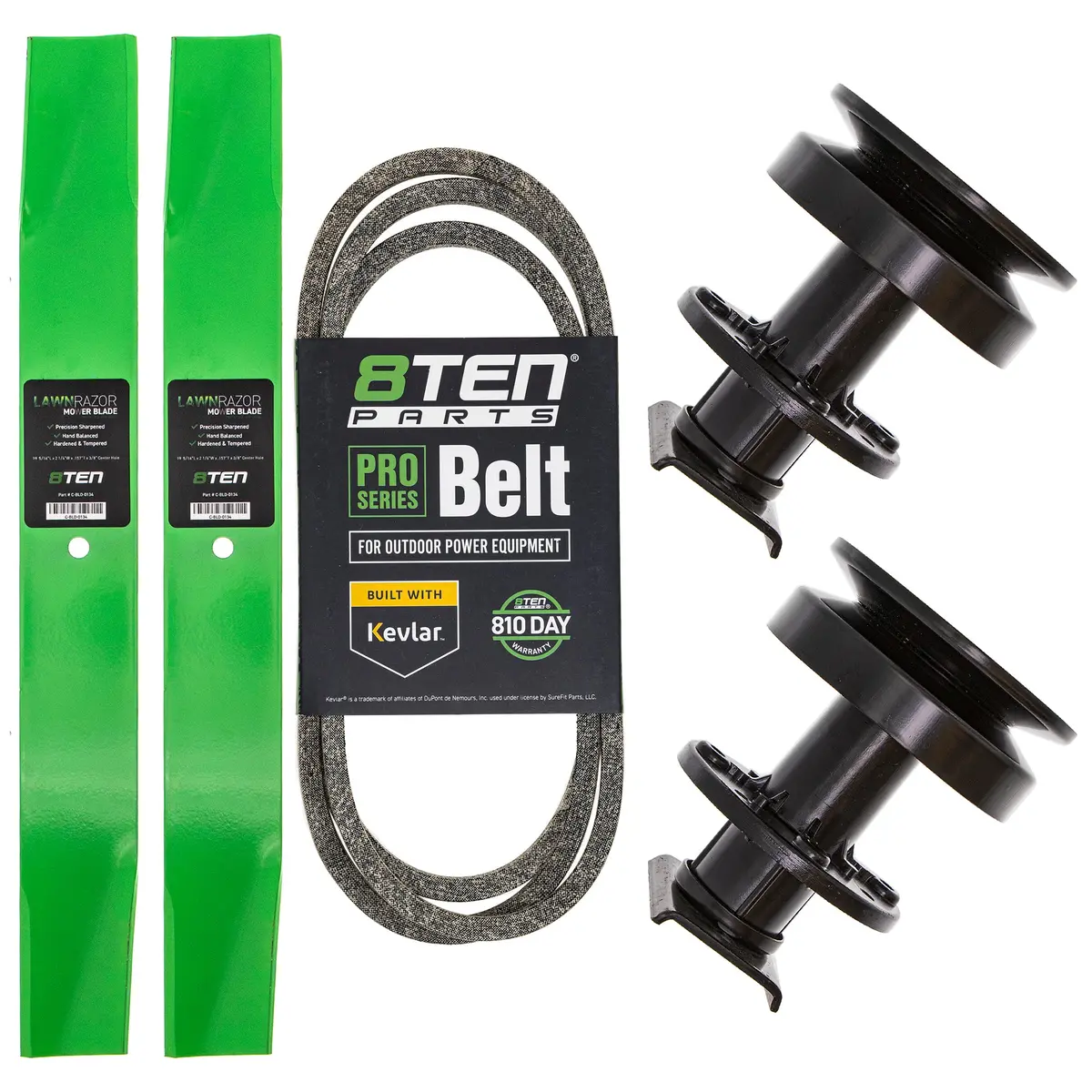 Deck Spindles, Blades, & Belt Kit For Roper Mk1001922 1