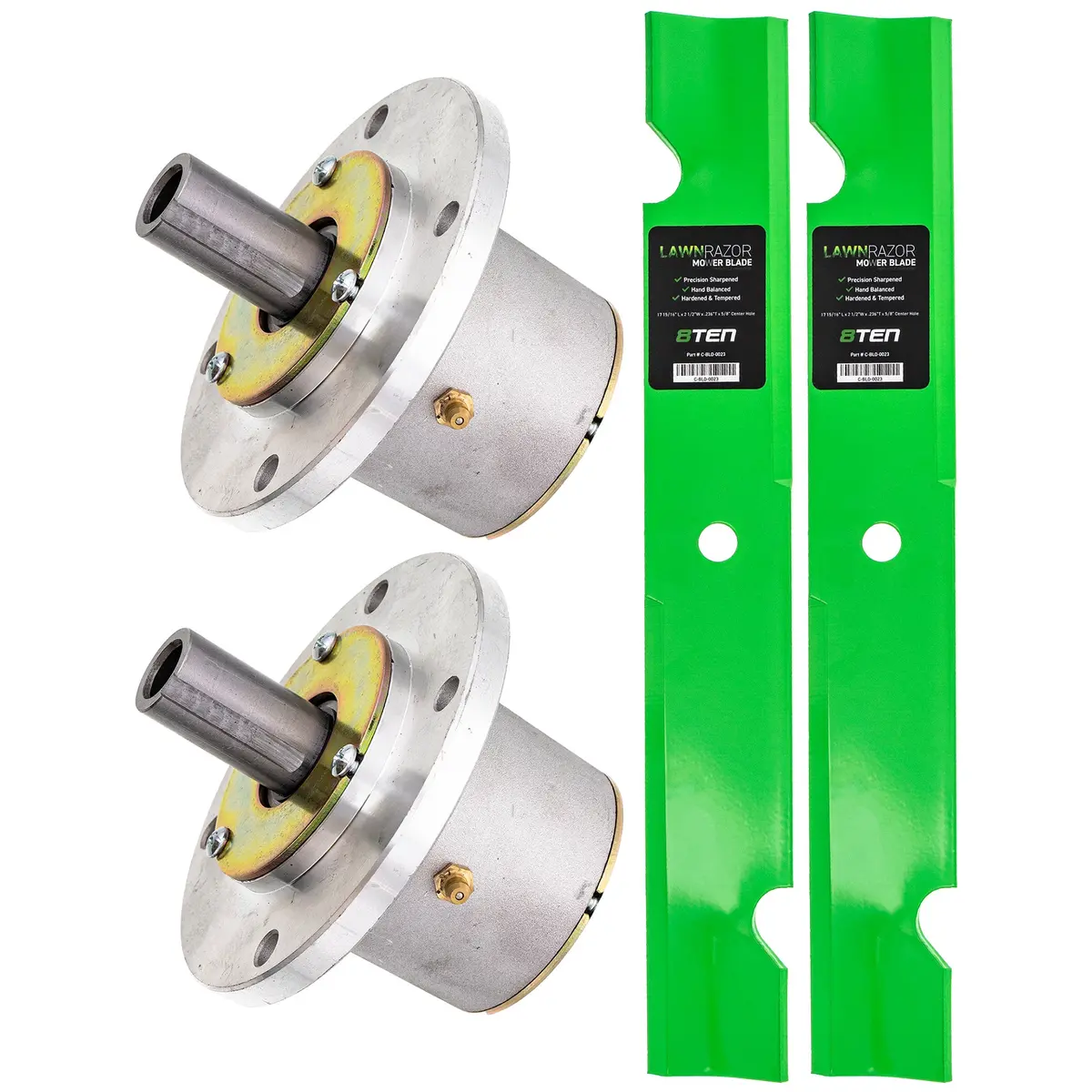 Deck Spindles & High Lift Blade Kit For Exmark Mk1001931 1