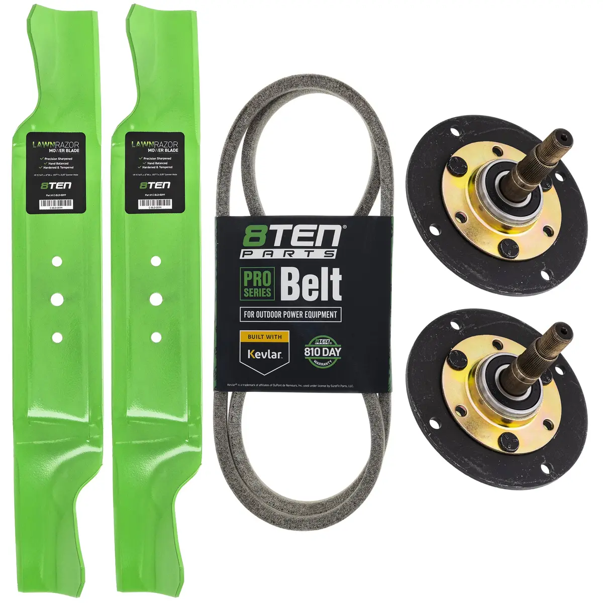Deck Spindles, Blades, & Belt Kit For Coast To Coast Ace Central Park Mk1001961 1