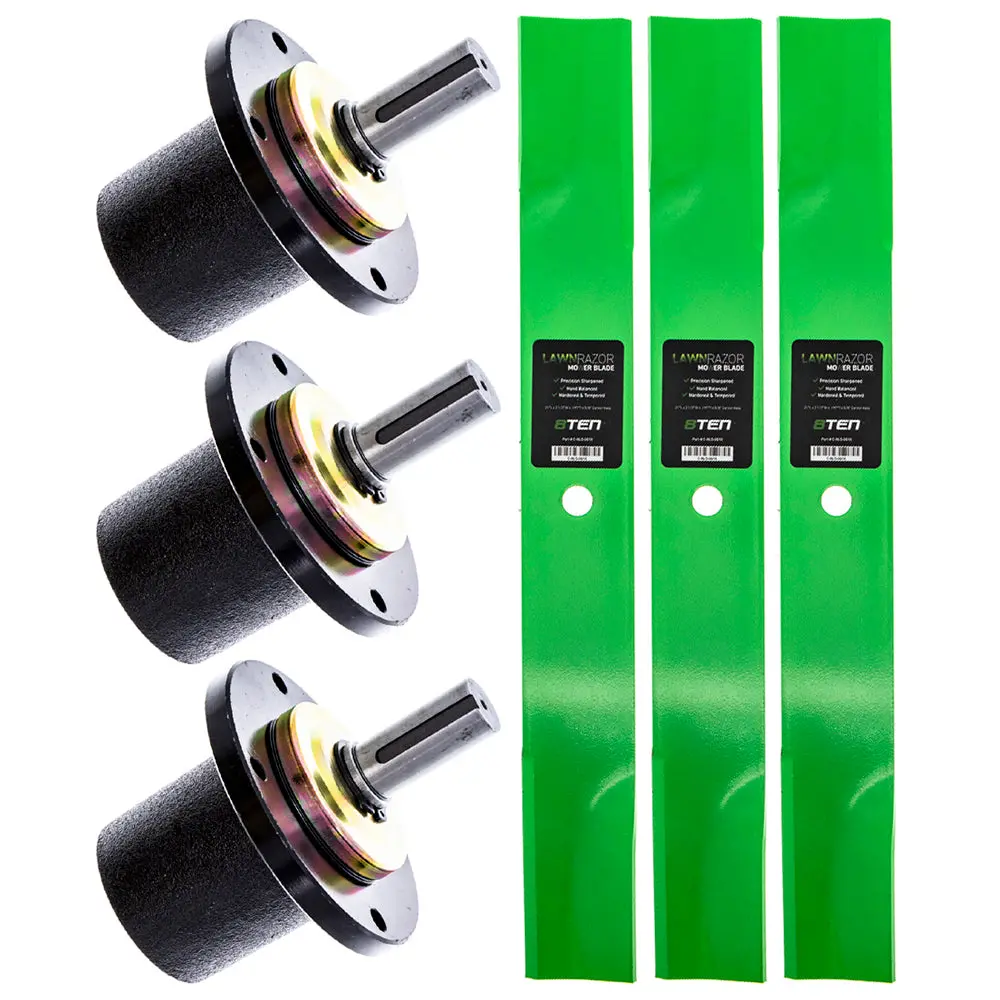 Deck Spindle & Mower Blade Kit For Schiller Great Dane Scag Mk1002063 1