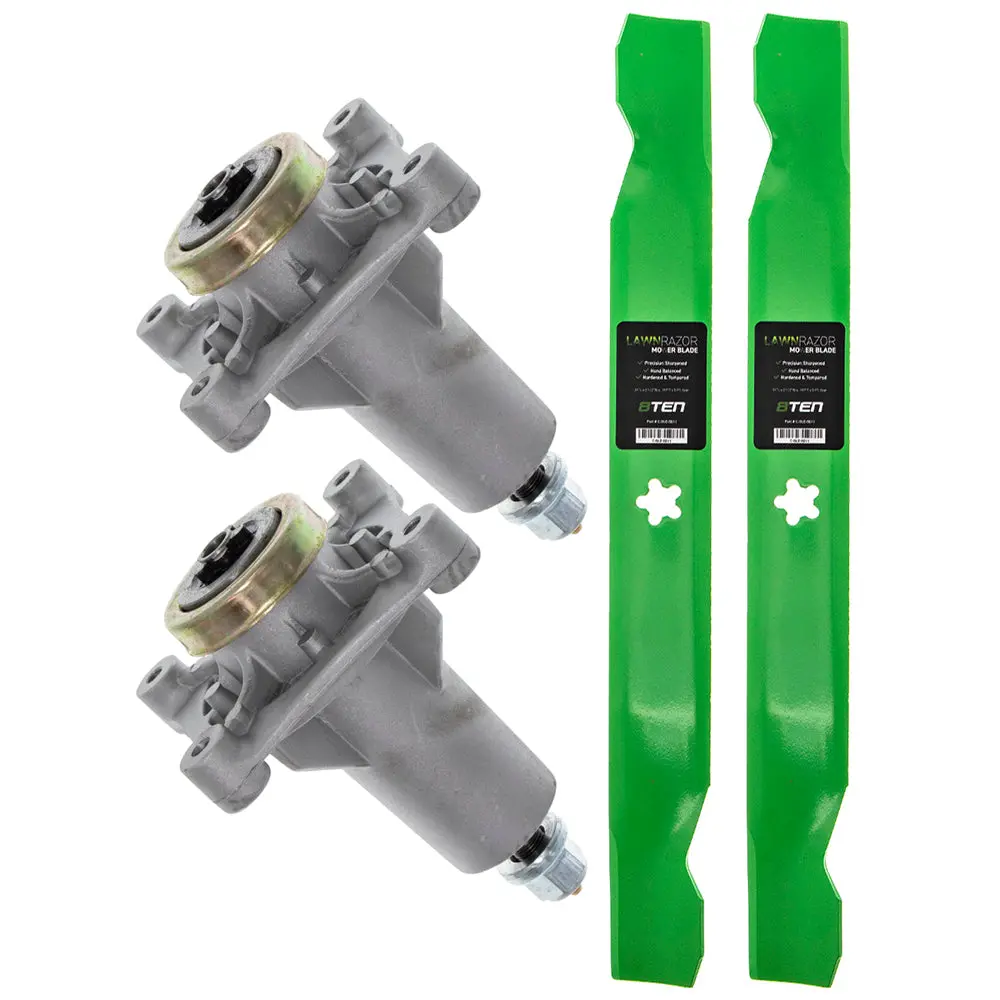 Deck Spindle & Mower Blade Kit For Poulan Pro Poulan Ariens Mk1002065 1