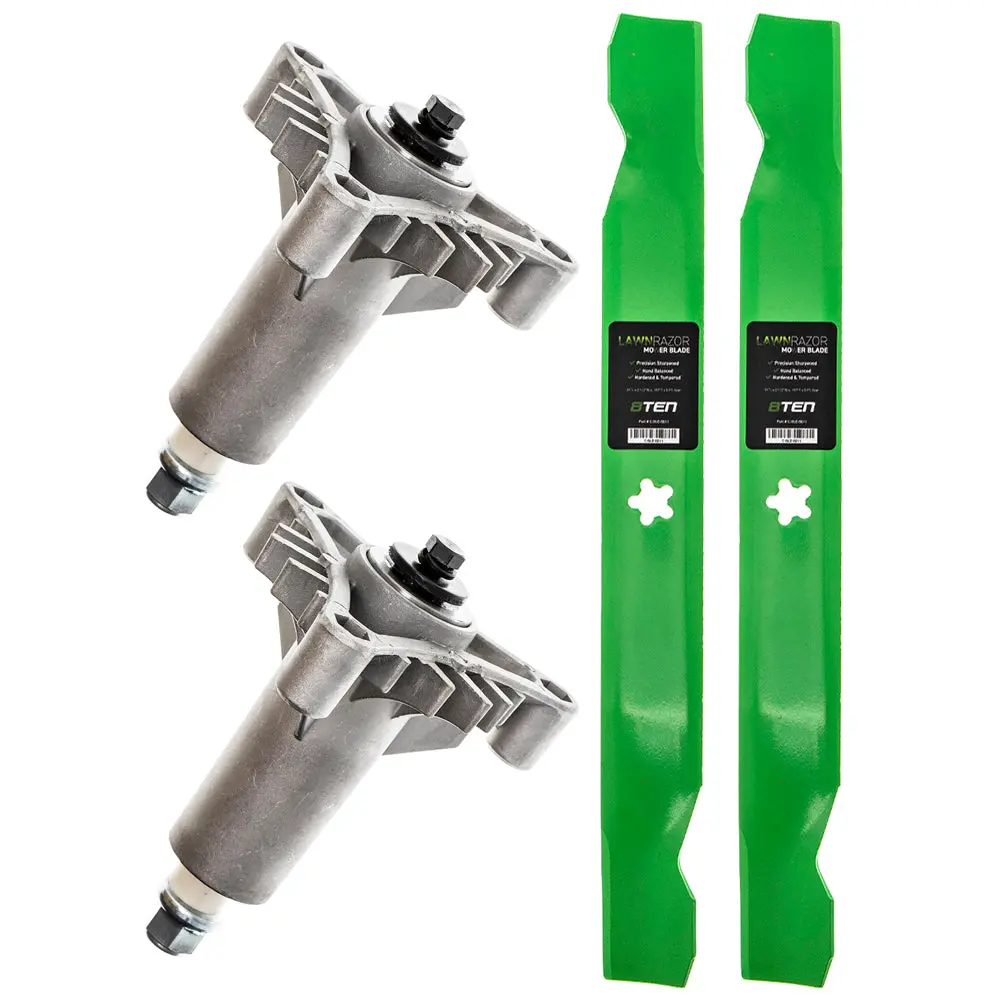 Heavy Duty Spindle Medium-Lift Blade Kit For Poulan Pro Ayp Poulan Mk1002066 1