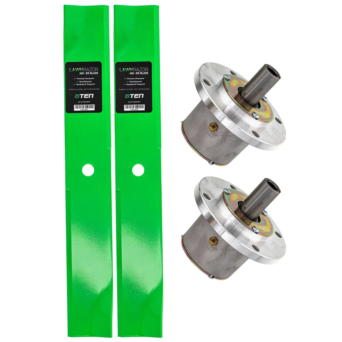 Deck Spindle & Mower Blade Kit For Exmark Mk1002096 1