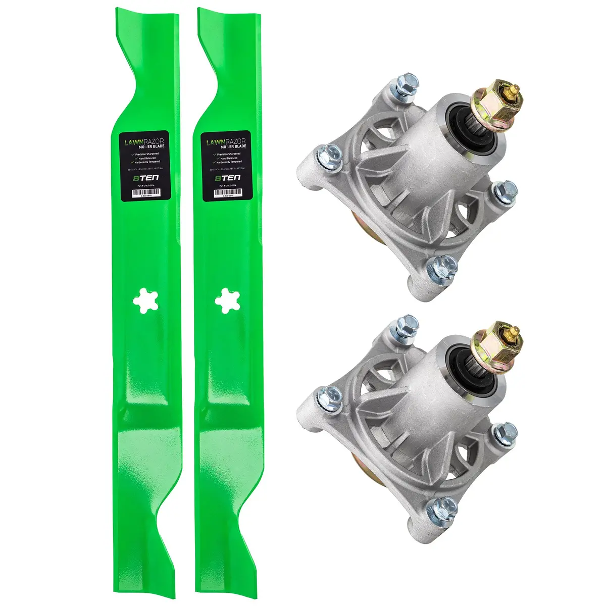 Deck Spindle & Mower Blade Kit For Husqvarna Poulan Pro Jonsered Mk1002147 1