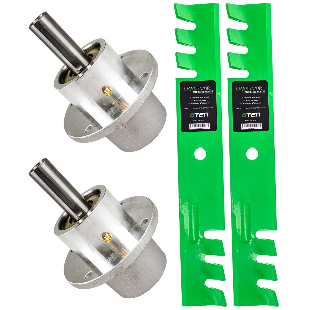 Deck Spindles & Mulching Blades Kit For Toro Mk1002157 1