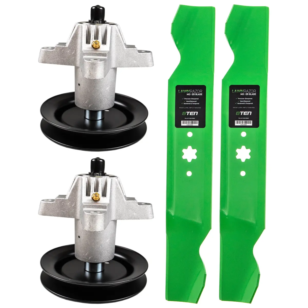 Deck Spindle & Mower Blade Kit For Yard-Machines Huskee Bolens Mk1002168 1