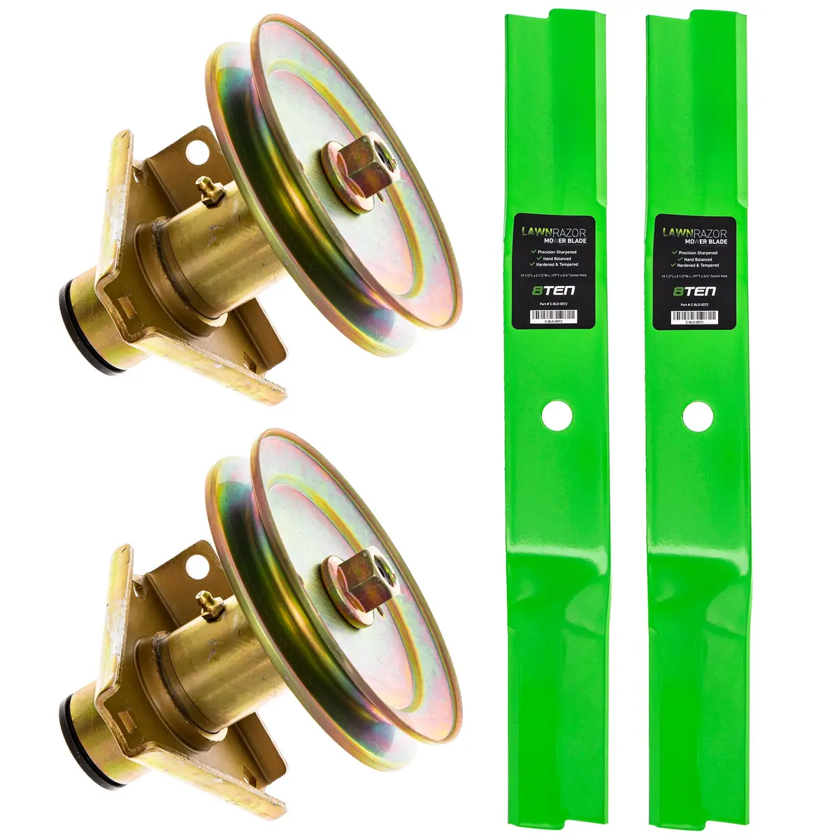 Deck Spindle & Mower Blade Kit For John Deere Mk1002185 1
