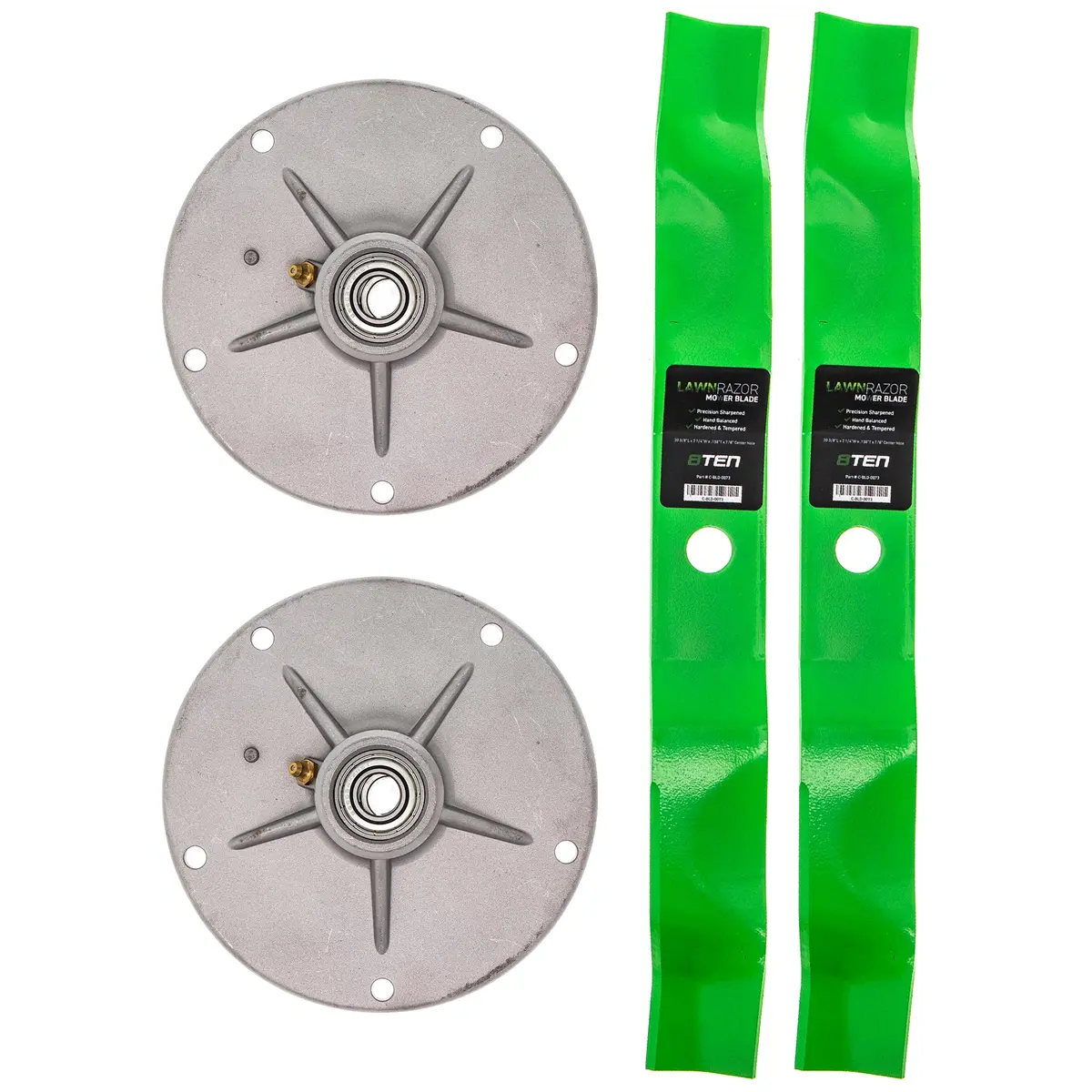 Deck Spindles & Mulching Blades Kit For Murray Mk1002186 1