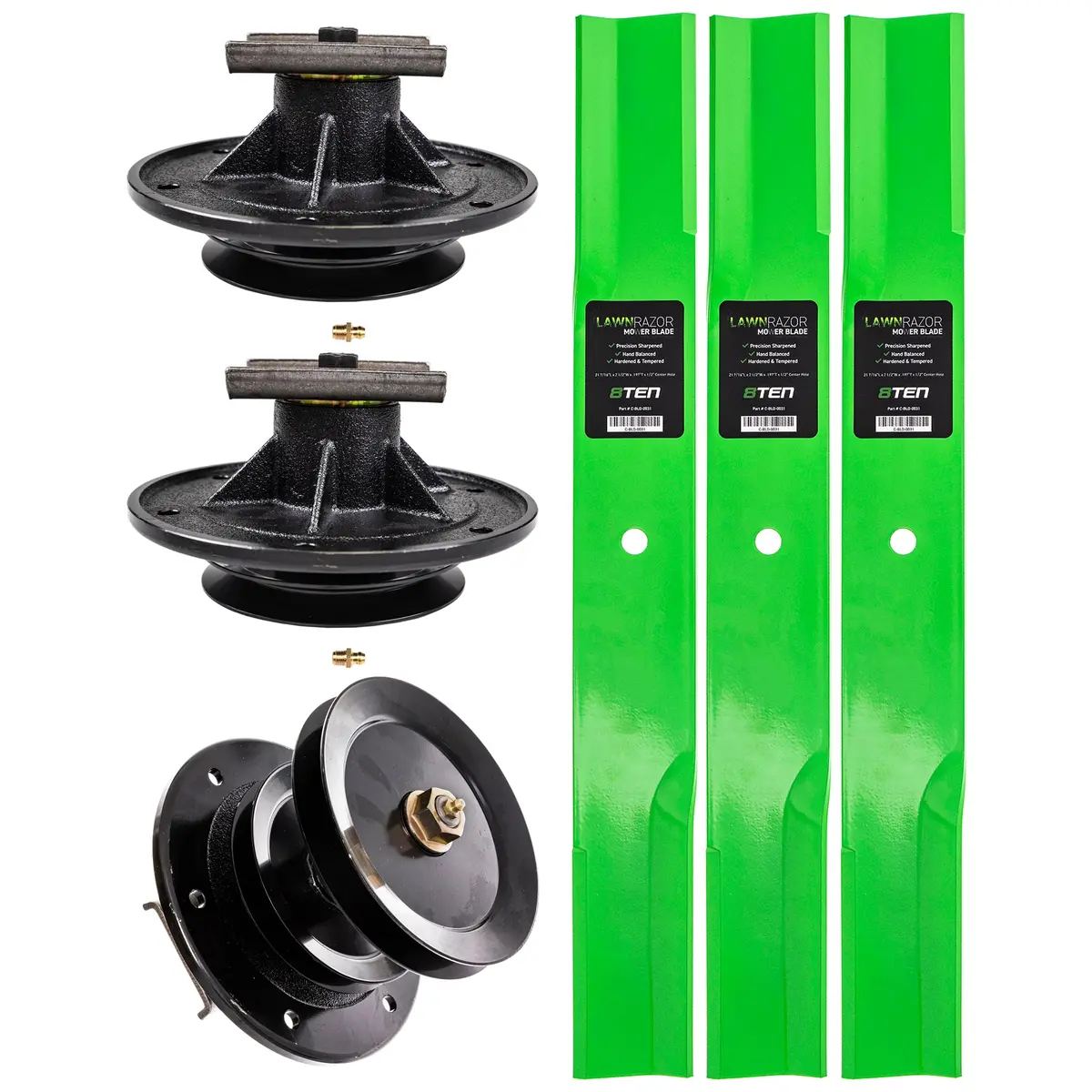 Mower Deck Spindles & Blades Kit For Toro Mk1002201 1