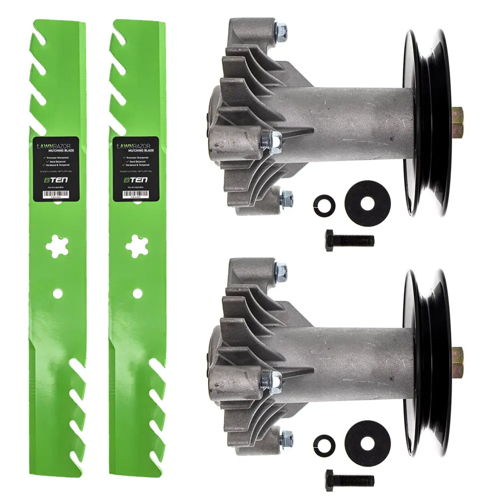Spindle Pulley Mulching Blade Kit For Ayp Poulan Roper Mk1002232 1