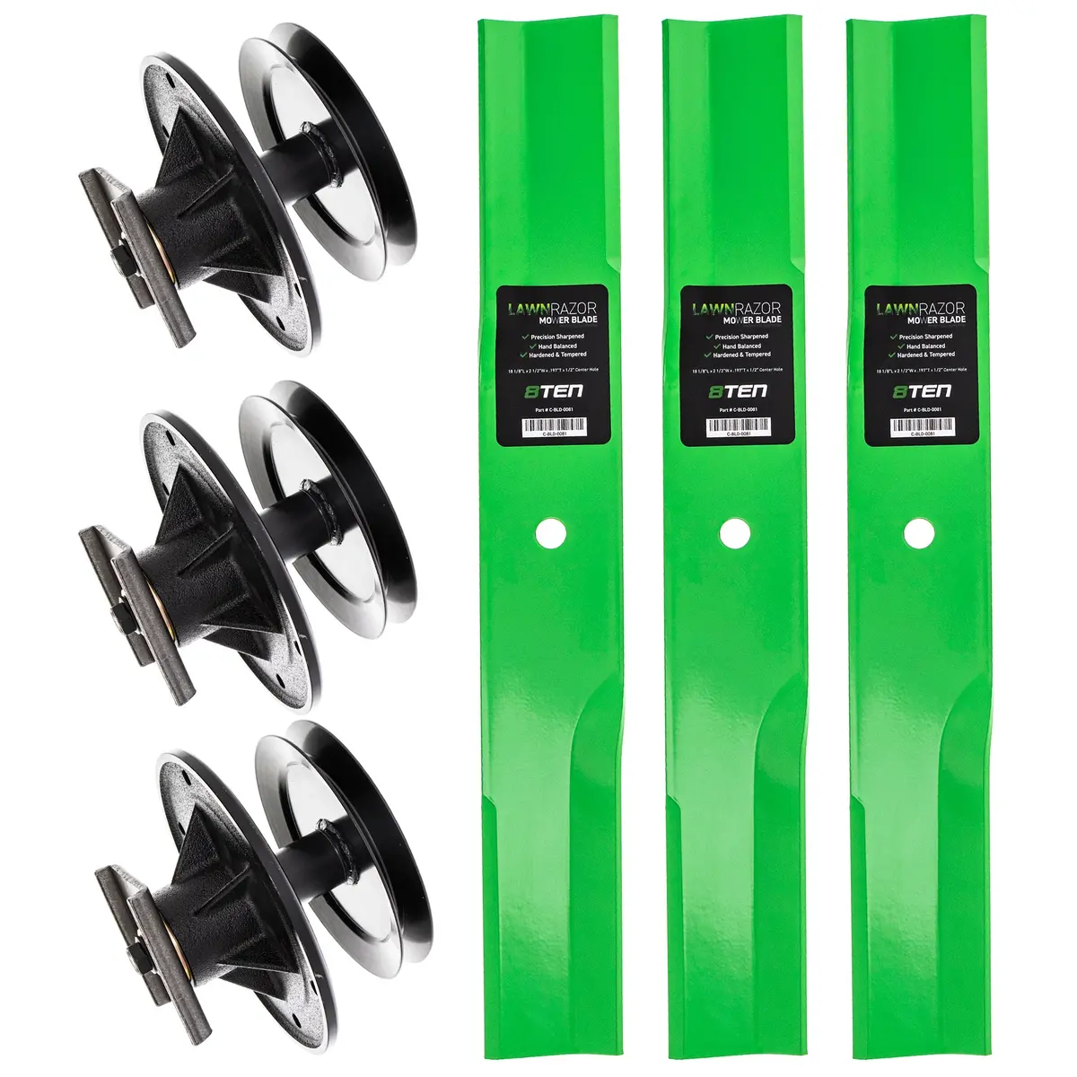 Deck Spindle & Mower Blade Kit For Toro Mk1002233 1