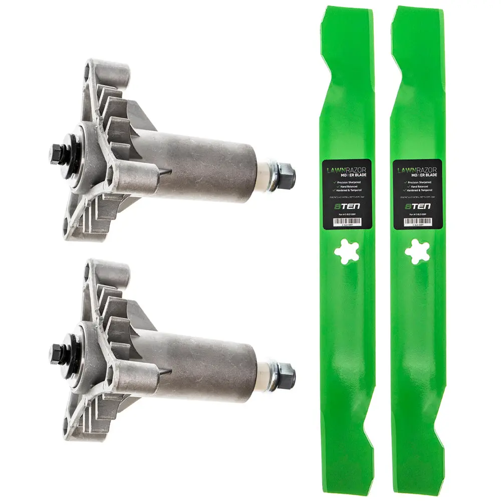 Heavy Duty Spindle High Lift Blade Kit For Weed Eater Ayp Roper Mk1002243 1