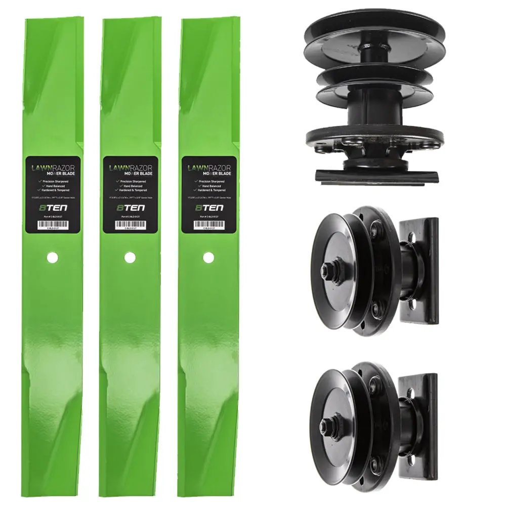 Double Pulley Spindle Blade Kit For Roper Ayp Wizard Mk1002260 1
