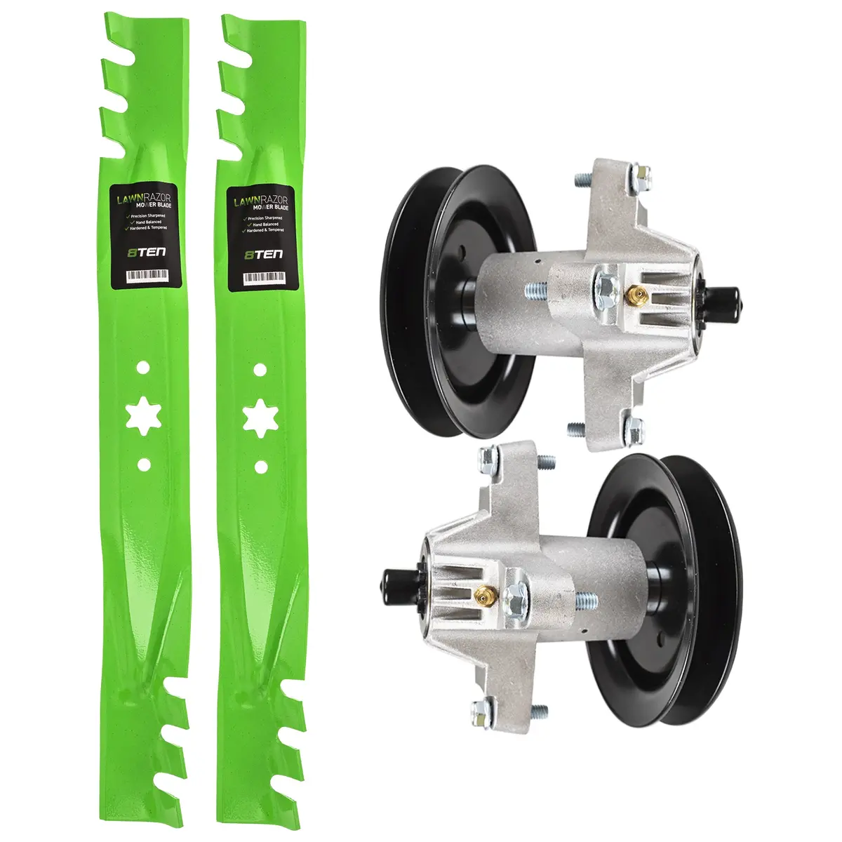 Deck Spindles & Mulching Blades Kit For Toro Murray Mk1002271 1