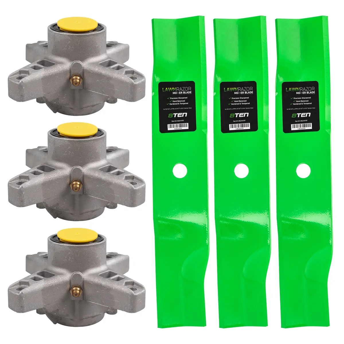Deck Spindle & Mower Blade Kit For Cub Cadet Craftsman Mk1002280 1
