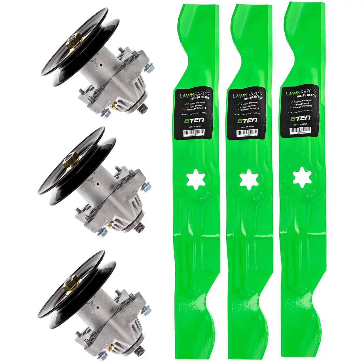 Deck Spindle & Mower Blade Kit For Cub Cadet Troy-Bilt Columbia Mk1002287 1