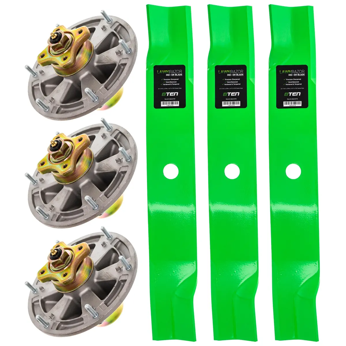 Deck Spindle & Mower Blade Kit For John Deere Mk1002295 1