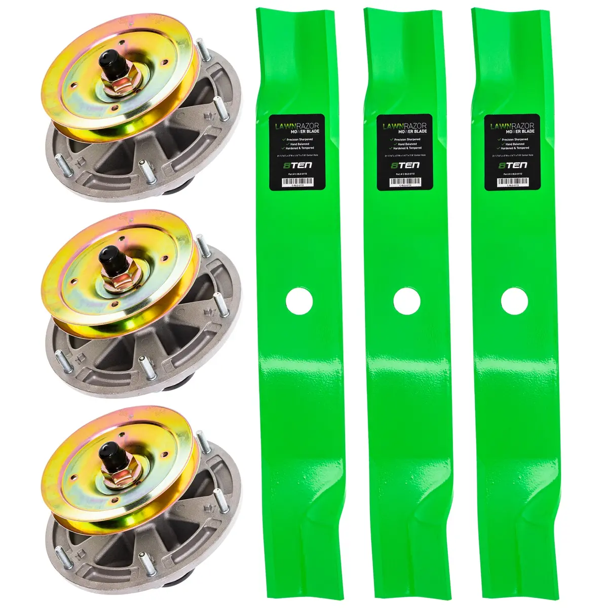 Deck Spindle & Mower Blade Kit For John Deere Mk1002296 1