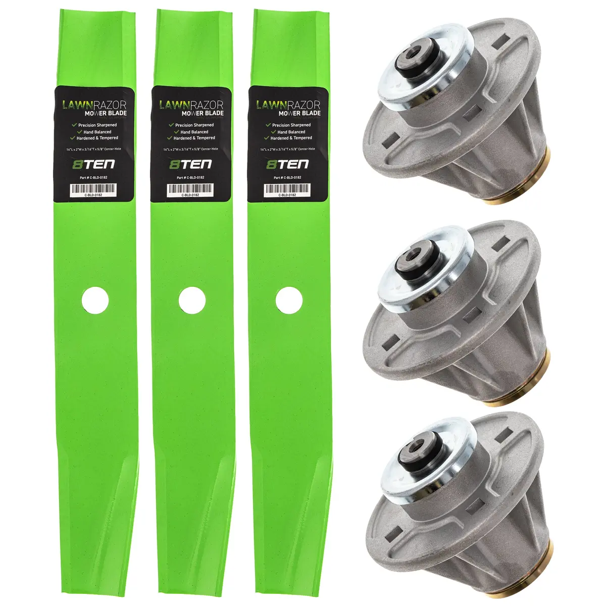 Deck Spindle & Mower Blade Kit For Gravely Ariens Great Dane Mk1002298 1