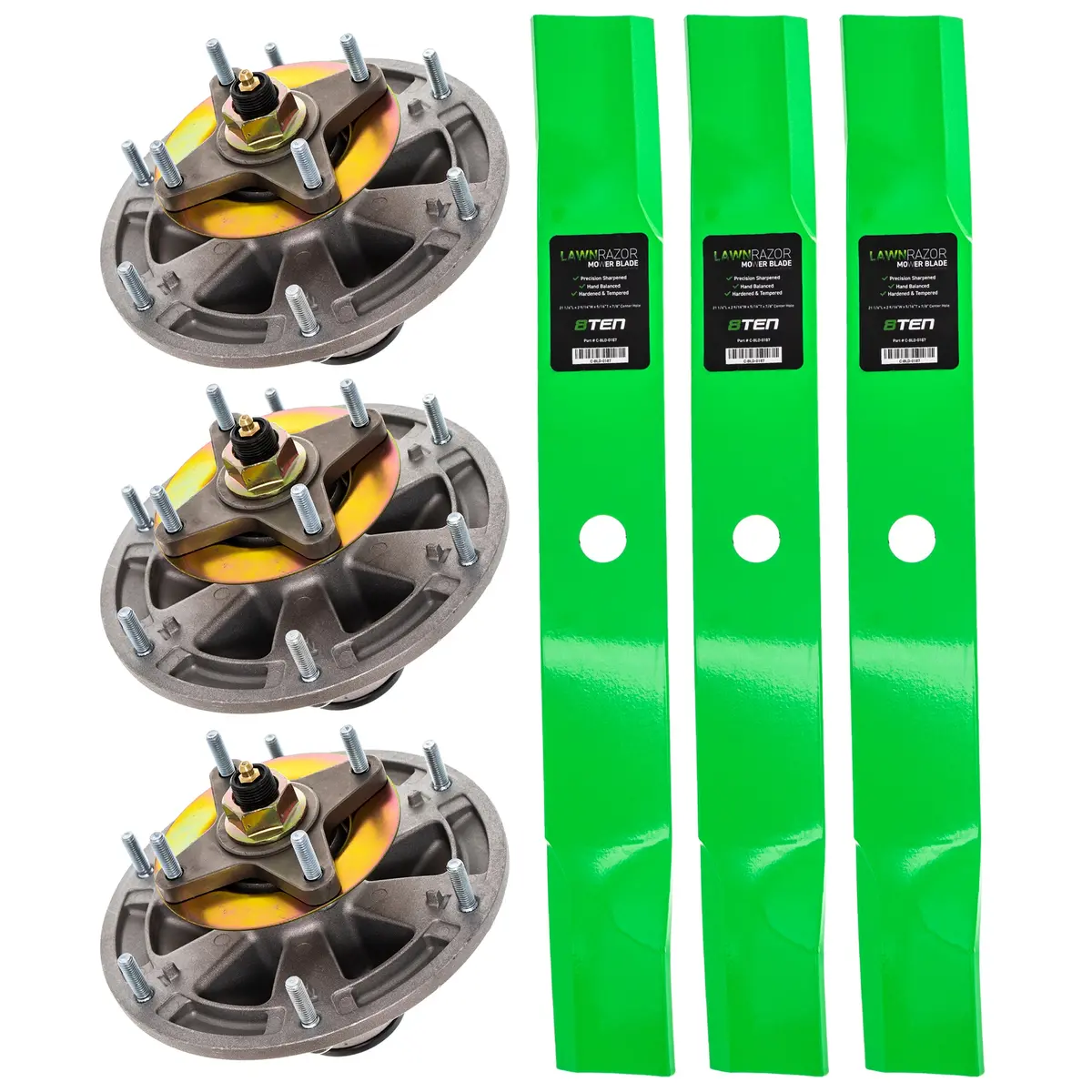 Deck Spindle & Mower Blade Kit For John Deere Mk1002305 1