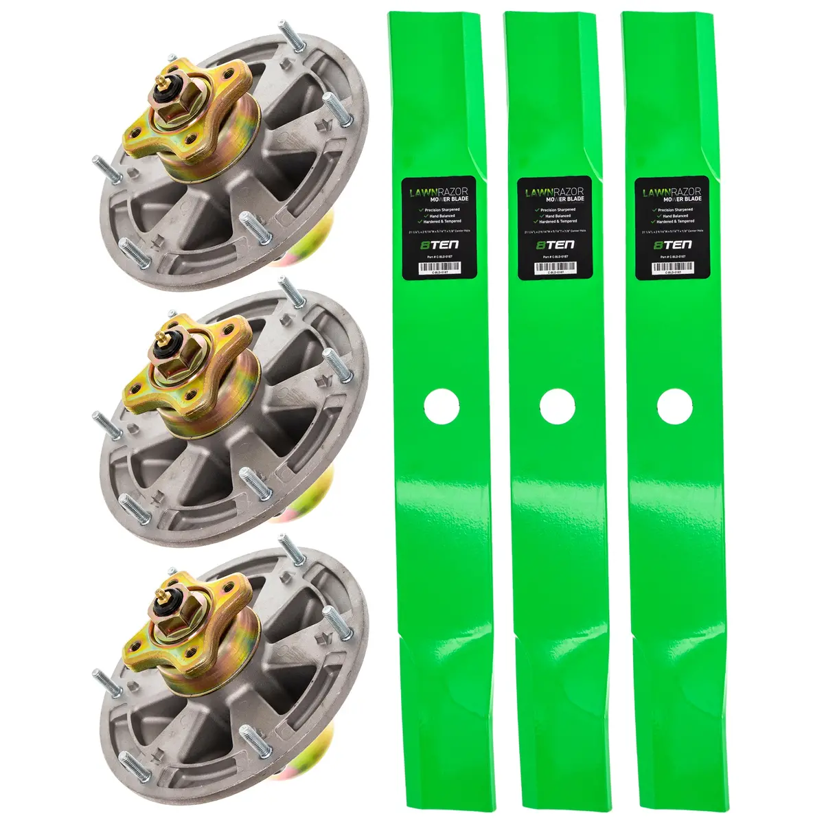 Deck Spindle & Mower Blade Kit For John Deere Mk1002306 1