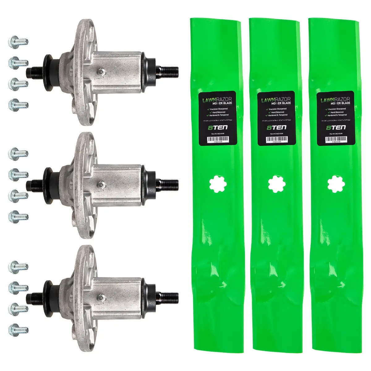 Deck Spindle & Mower Blade Kit For John Deere Mk1007826 1