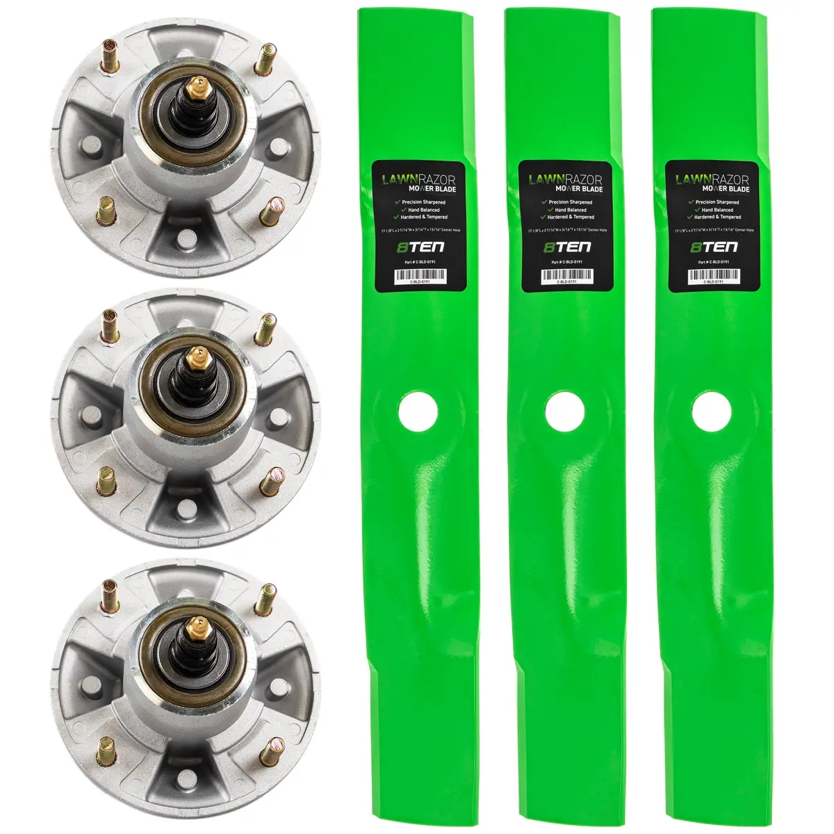 Deck Spindle & Mower Blade Kit For John Deere Mk1002310 1