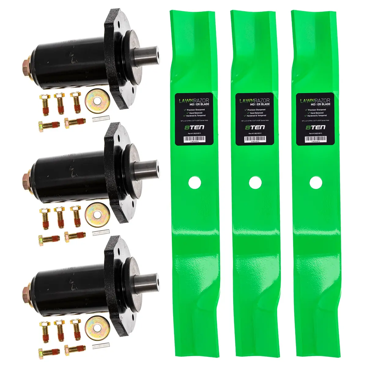 Deck Spindle & Mower Blade Kit For Gravely Mk1002319 1