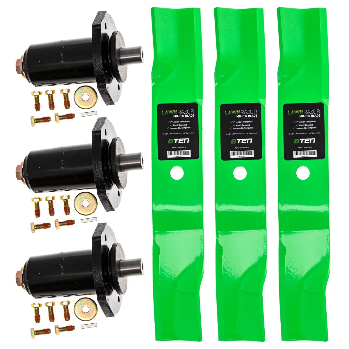 Deck Spindle & Mower Blade Kit For Gravely Ariens Mk1002320 1