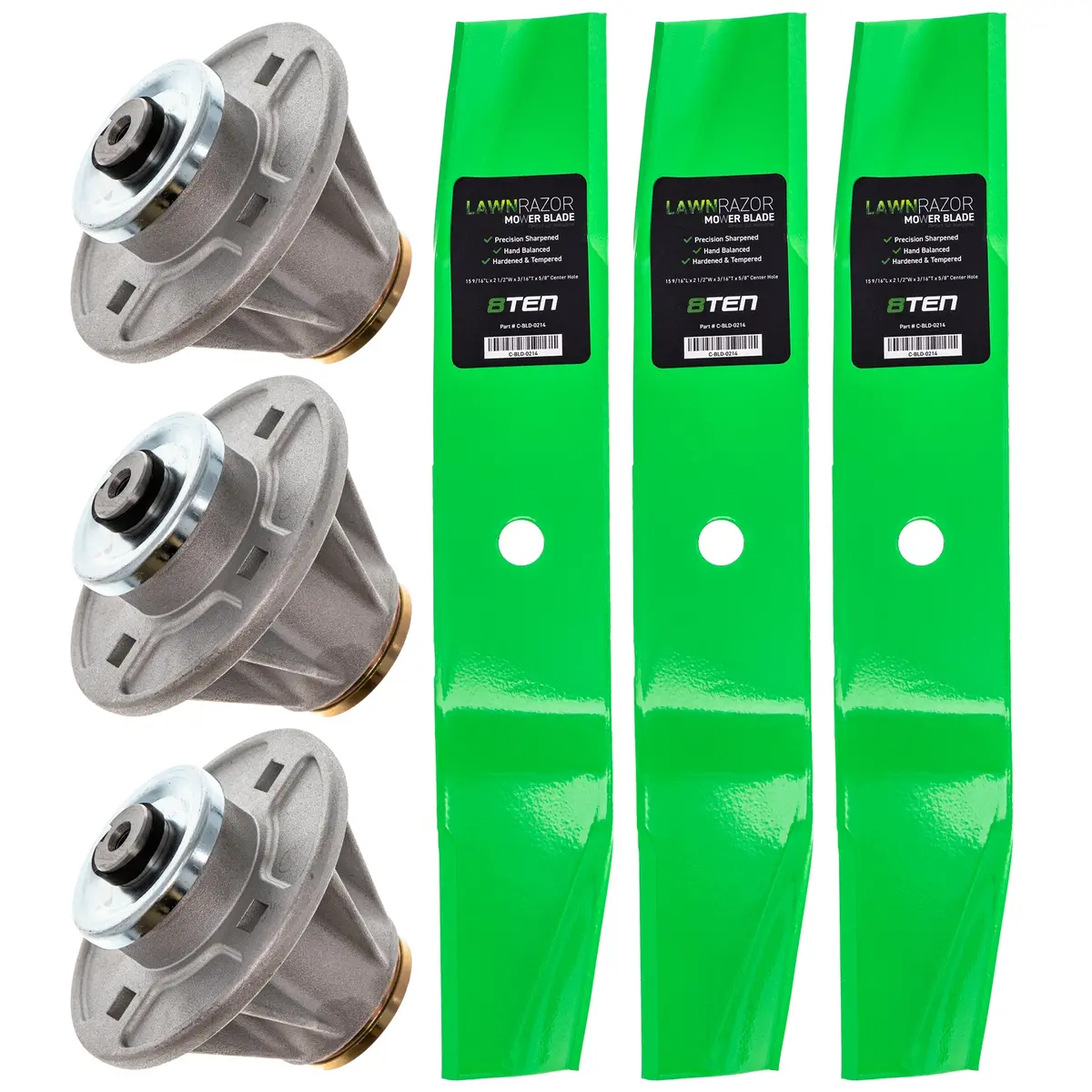 Spindle Standard Lift Blade Kit For Gravely Ariens Great Dane Mk1002321 1