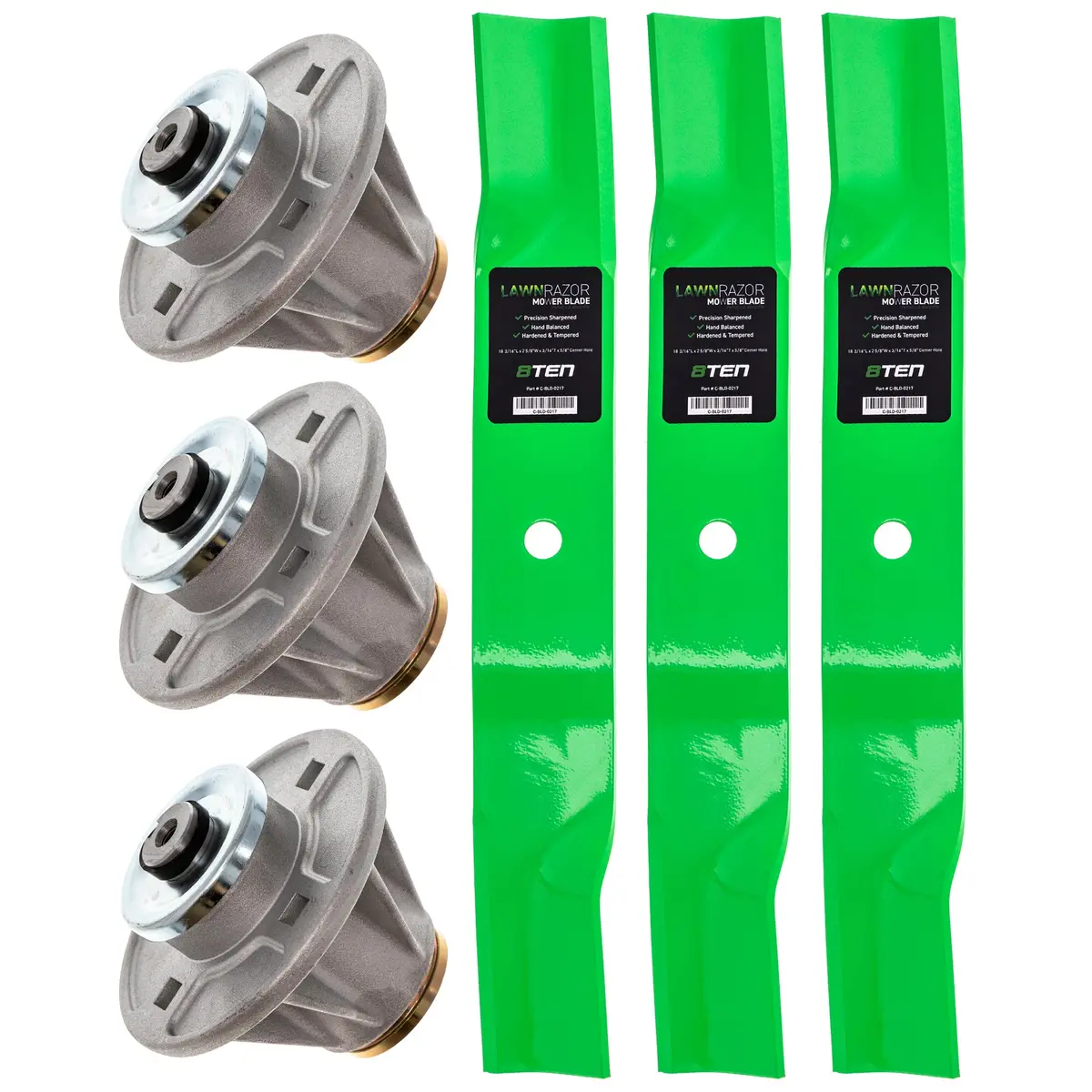 Deck Spindle & Mower Blade Kit For Gravely Ariens Mk1002323 1
