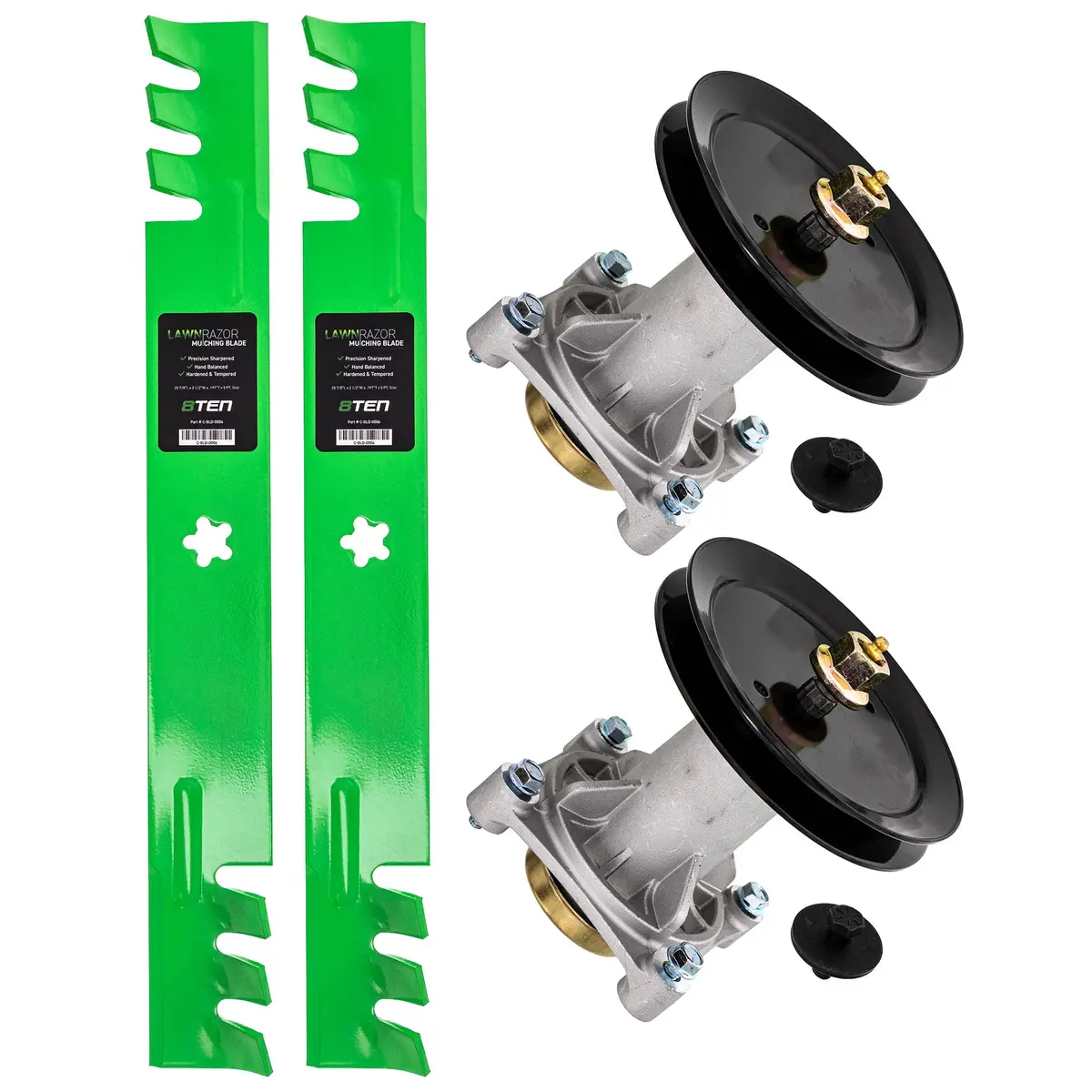 Mower Blades & Deck Spindles Kit For Husqvarna Mk1005196 1