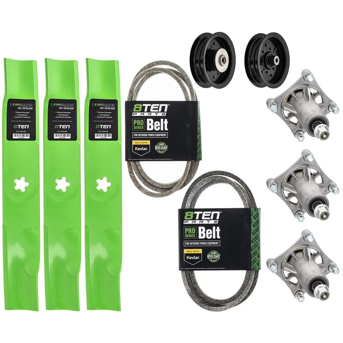 Deck Rebuild Kit Blade Spindle Belt Idler For Husqvarna Yth 2448 48 Inch 1