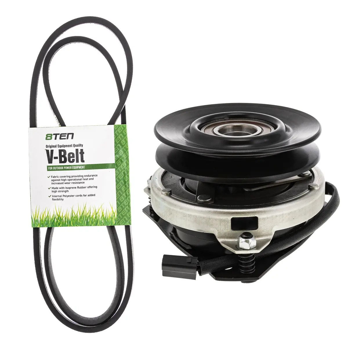 Electric Pto Clutch & Belt Kit For Roper Poulan Pro Husqvarna Mk1006321 1