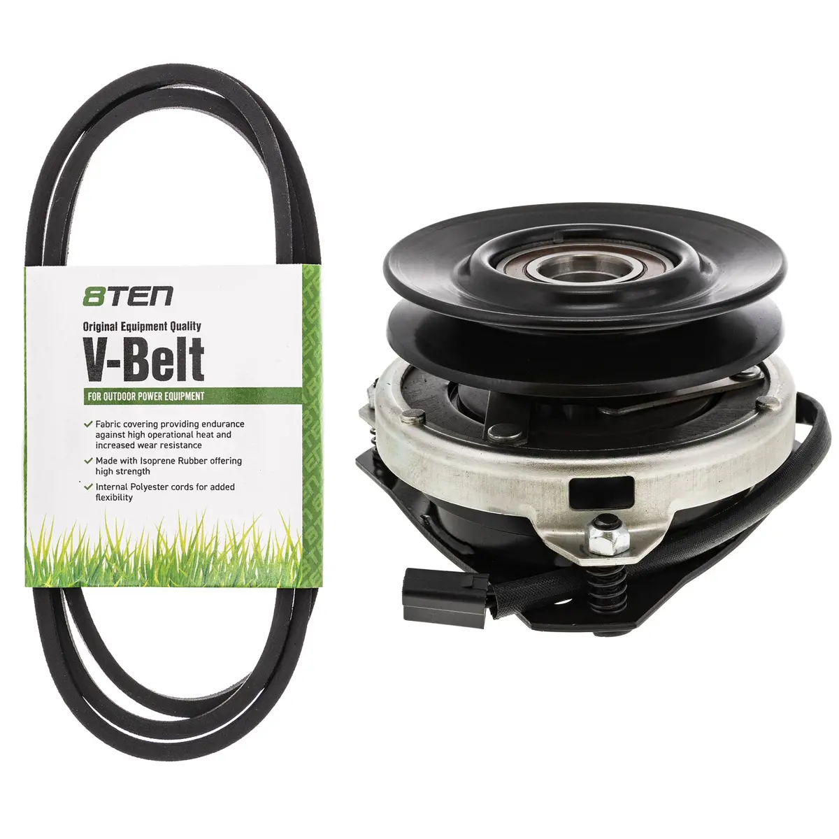 Electric Pto Clutch & Belt Kit For Ayp Huskee Wizard Mk1006325 1