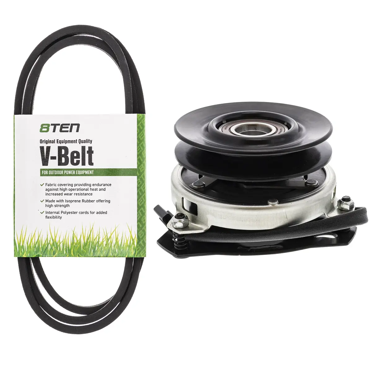 Electric Pto Clutch & Belt Kit For Ayp Poulan Pro Husqvarna Mk1006326 1