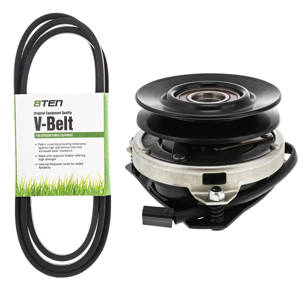 Electric Pto Clutch & Belt Kit For Ayp Wizard Husqvarna Mk1006331 1